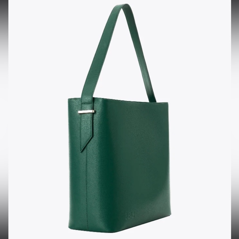 NWT BEIS Wicked Green Tote Bag
